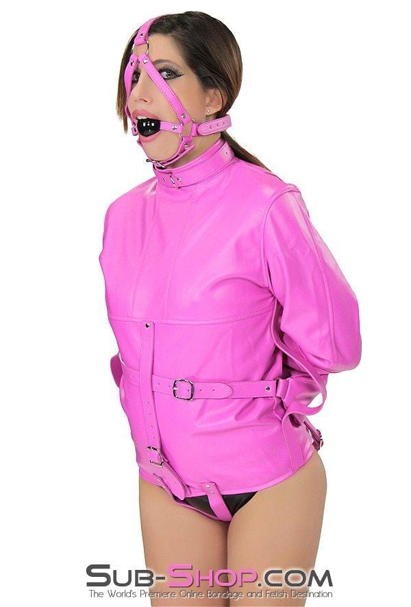 4715RS      Hot Pink Satin Lined Bondage Straitjacket Straitjacket   , Sub-Shop.com Bondage and Fetish Superstore