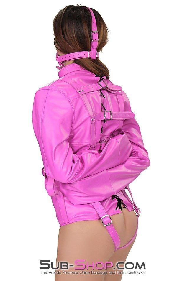 4715RS      Hot Pink Satin Lined Bondage Straitjacket Straitjacket   , Sub-Shop.com Bondage and Fetish Superstore