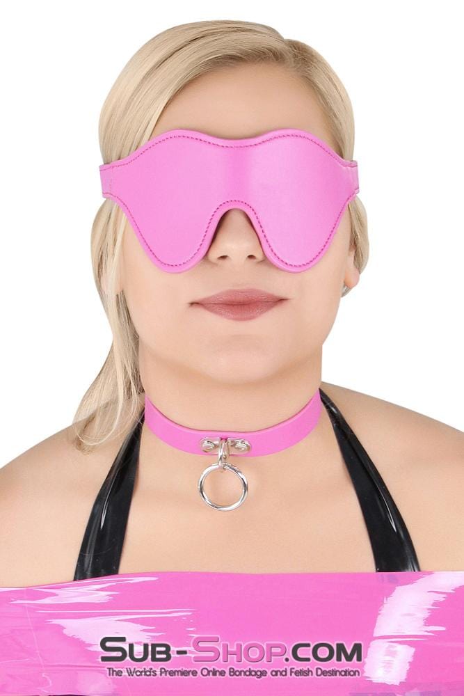 4767RS      Hot Pink Bondage Blinders Velcro Strap Blindfold - MEGA Deal Black Friday Blowout   , Sub-Shop.com Bondage and Fetish Superstore