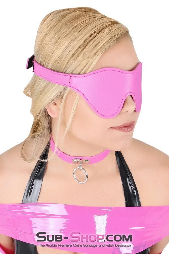 4767RS      Hot Pink Bondage Blinders Velcro Strap Blindfold - MEGA Deal Black Friday Blowout   , Sub-Shop.com Bondage and Fetish Superstore