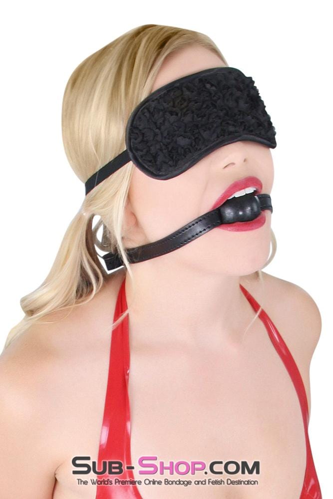 0508RS      Black Lace Roses Love Mask Blindfold Blindfold   , Sub-Shop.com Bondage and Fetish Superstore