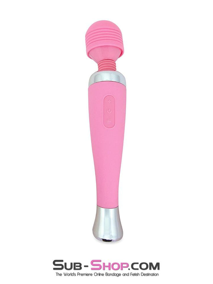 5766M      Waterproof 10 Function USB Rechargeable Pink Magic Wand Vibrator - LAST CHANCE - Final Closeout! MEGA Deal   , Sub-Shop.com Bondage and Fetish Superstore