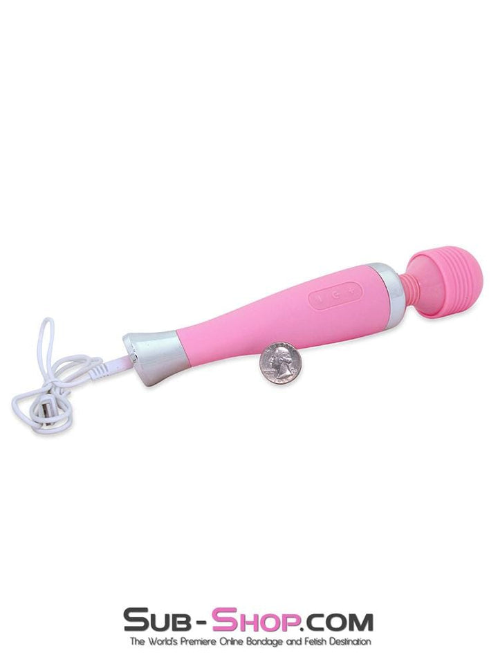 5766M      Waterproof 10 Function USB Rechargeable Pink Magic Wand Vibrator - LAST CHANCE - Final Closeout! MEGA Deal   , Sub-Shop.com Bondage and Fetish Superstore