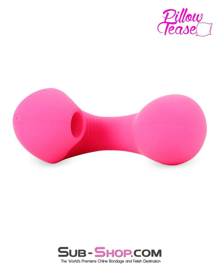 0590E      Pink Rechargeable Clit Suction Silicone Vibe Vibrators   , Sub-Shop.com Bondage and Fetish Superstore