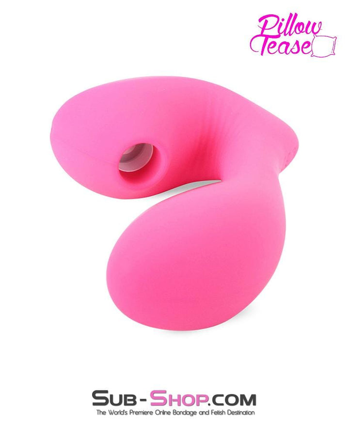 0590E      Pink Rechargeable Clit Suction Silicone Vibe Vibrators   , Sub-Shop.com Bondage and Fetish Superstore