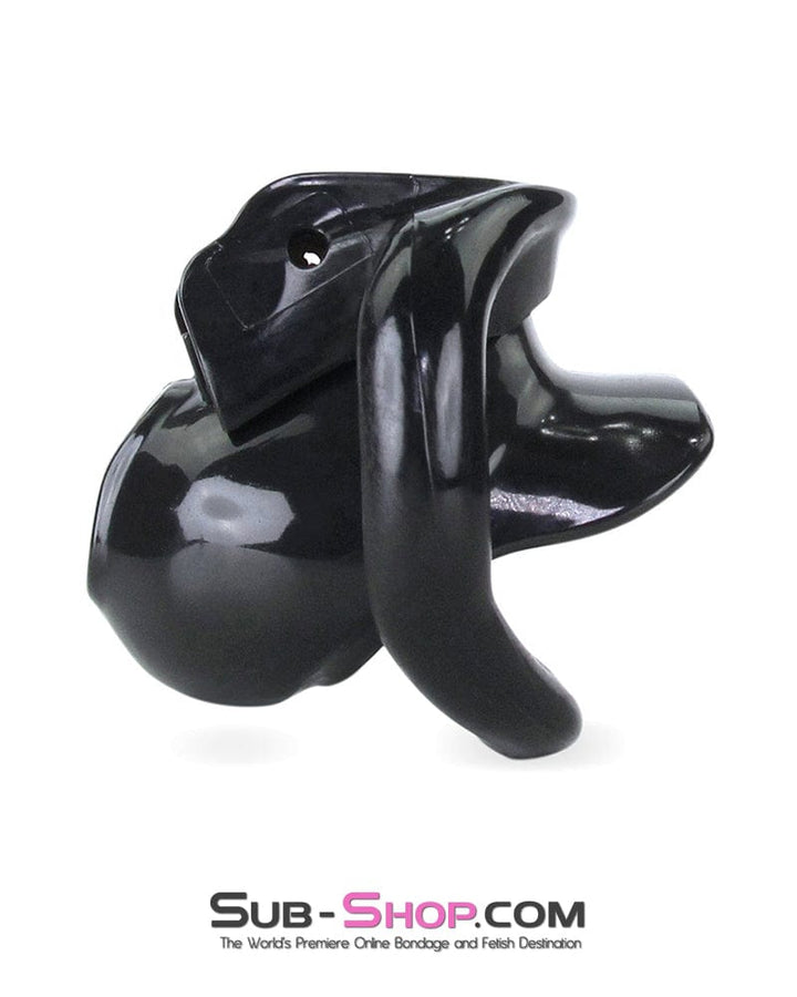 0643M      Defiant Mini Black Locking Chastity Cock Cage Chastity   , Sub-Shop.com Bondage and Fetish Superstore