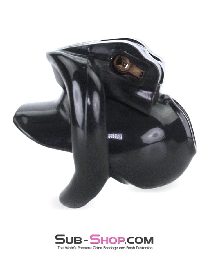 0643M      Defiant Mini Black Locking Chastity Cock Cage Chastity   , Sub-Shop.com Bondage and Fetish Superstore