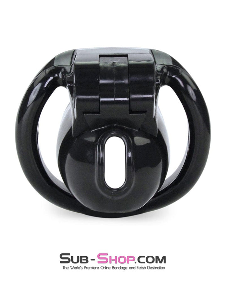 0643M      Defiant Mini Black Locking Chastity Cock Cage Chastity   , Sub-Shop.com Bondage and Fetish Superstore