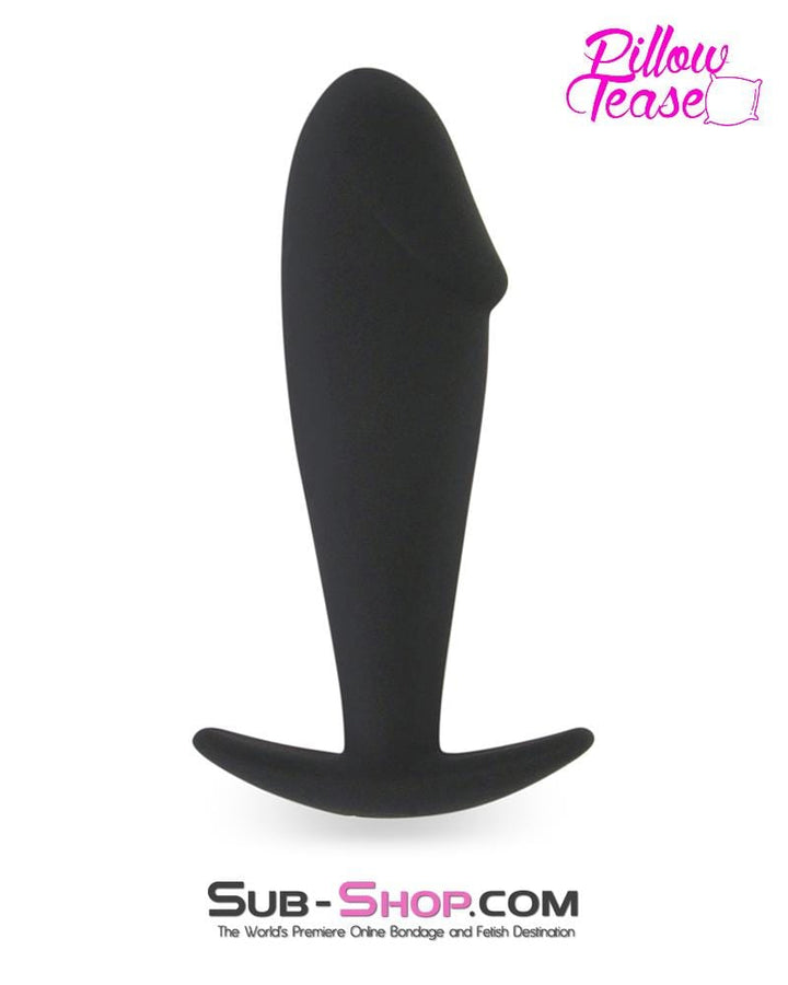 6784M      Anal Torpedo Black Silicone Butt Plug Butt Plug   , Sub-Shop.com Bondage and Fetish Superstore