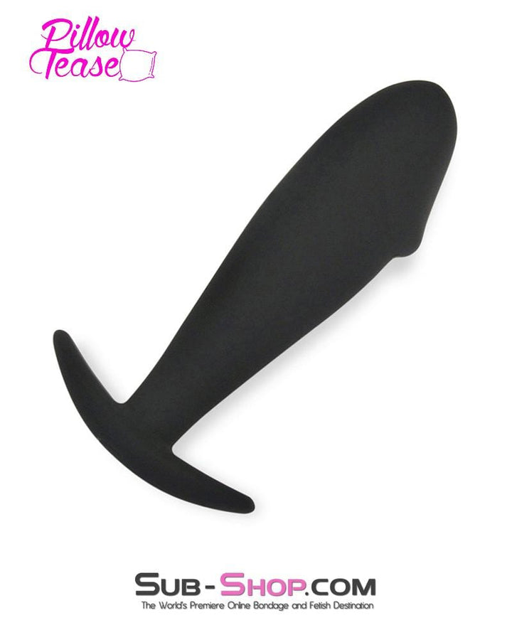 6784M      Anal Torpedo Black Silicone Butt Plug Butt Plug   , Sub-Shop.com Bondage and Fetish Superstore