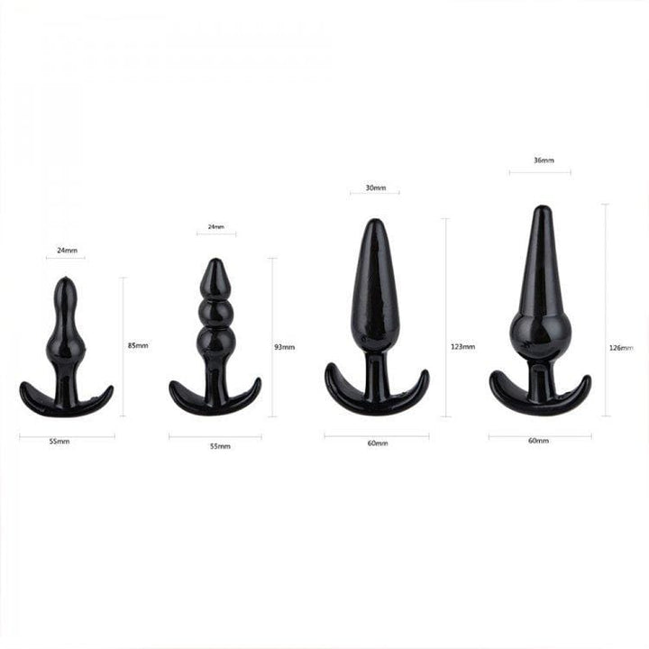 6815M      <b>BOGO!</b> 4 Piece Anal Trainer Butt Plug Set Butt Plug   , Sub-Shop.com Bondage and Fetish Superstore