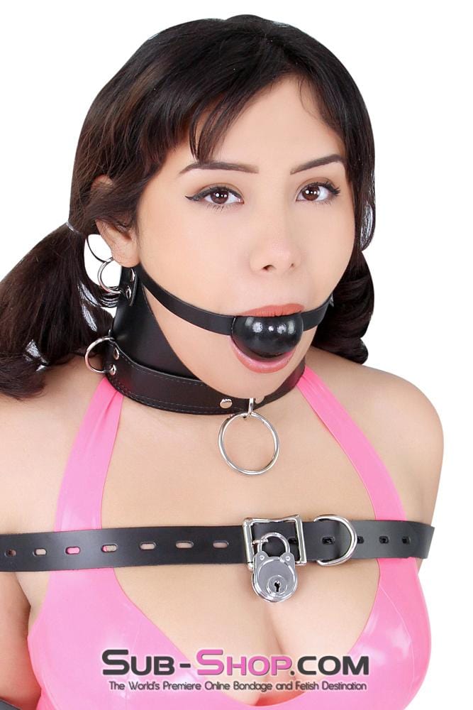 6859MH      Servitude Posture Collar Collar   , Sub-Shop.com Bondage and Fetish Superstore