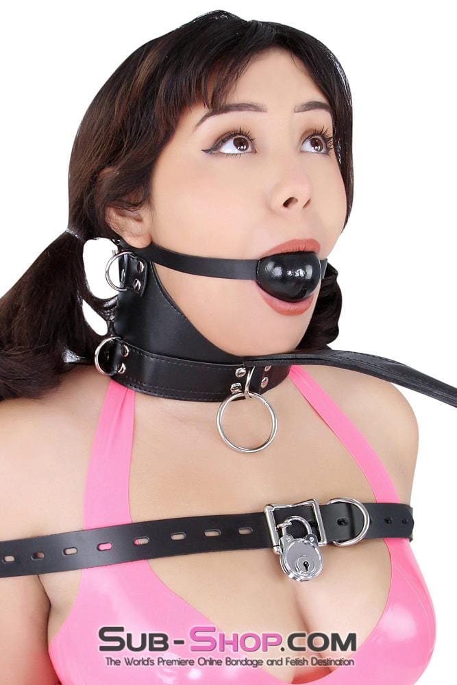 6859MH      Servitude Posture Collar Collar   , Sub-Shop.com Bondage and Fetish Superstore