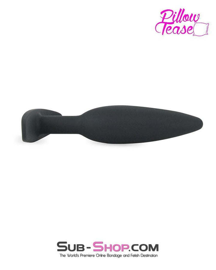 7032E      Small Slim Black Silicone Anal Starter Plug - LAST CHANCE - Final Closeout! MEGA Deal   , Sub-Shop.com Bondage and Fetish Superstore