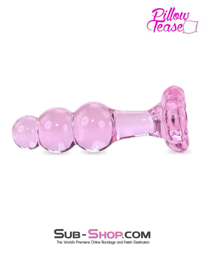 7036E      Pink Glass Flower Anal Plug - LAST CHANCE - Final Closeout! MEGA Deal   , Sub-Shop.com Bondage and Fetish Superstore