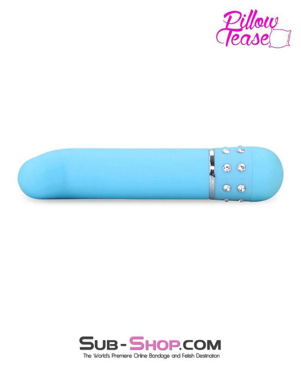 7091E      Blue Jeweled Shaped Bullet Vibrator - LAST CHANCE - Final Closeout! MEGA Deal   , Sub-Shop.com Bondage and Fetish Superstore