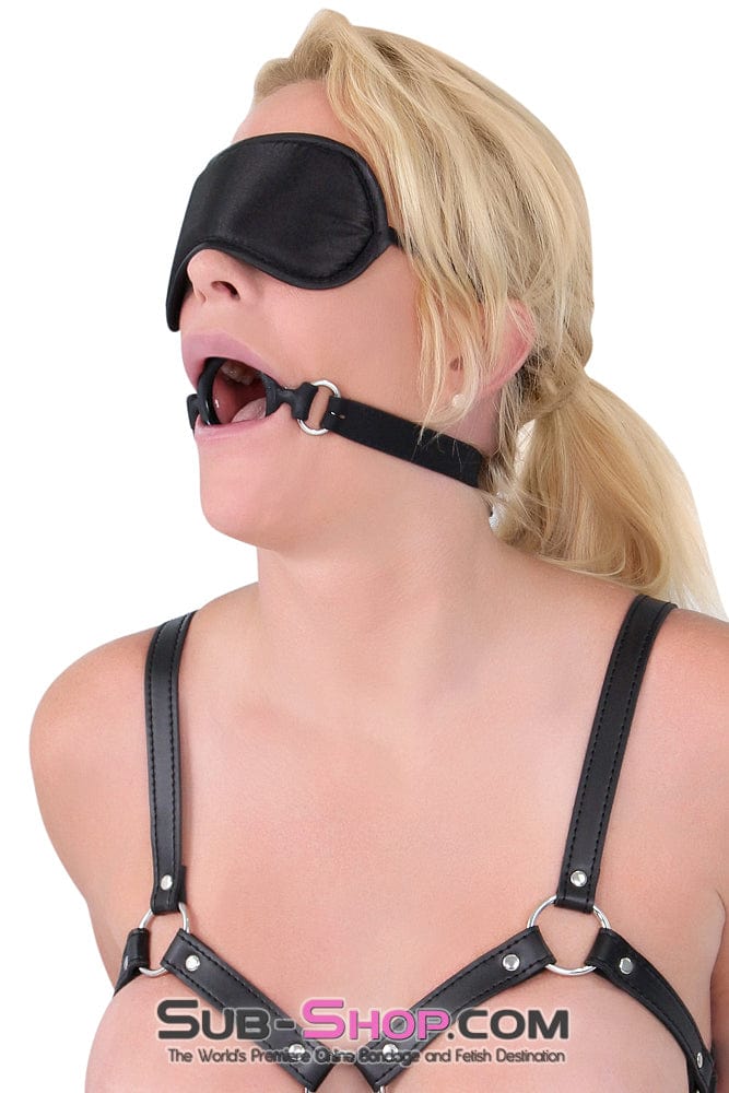 7105DL      Bondage Basics Black Satin Blindfold Blindfold   , Sub-Shop.com Bondage and Fetish Superstore