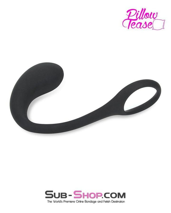 7152S      P-Spot Silicone Butt Plug with Cock Ring - LAST CHANCE - Final Closeout! MEGA Deal   , Sub-Shop.com Bondage and Fetish Superstore