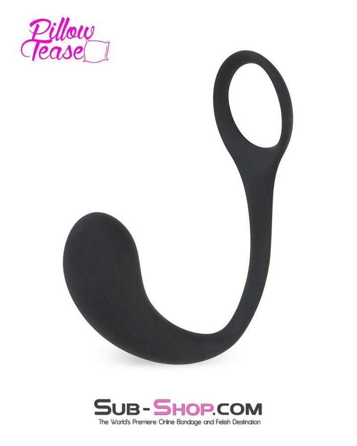 7152S      P-Spot Silicone Butt Plug with Cock Ring - LAST CHANCE - Final Closeout! MEGA Deal   , Sub-Shop.com Bondage and Fetish Superstore