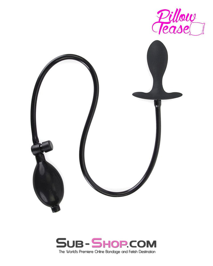 7188M      Inflatable Anal Plug with Metal Vibro Ball Inside Butt Plug   , Sub-Shop.com Bondage and Fetish Superstore