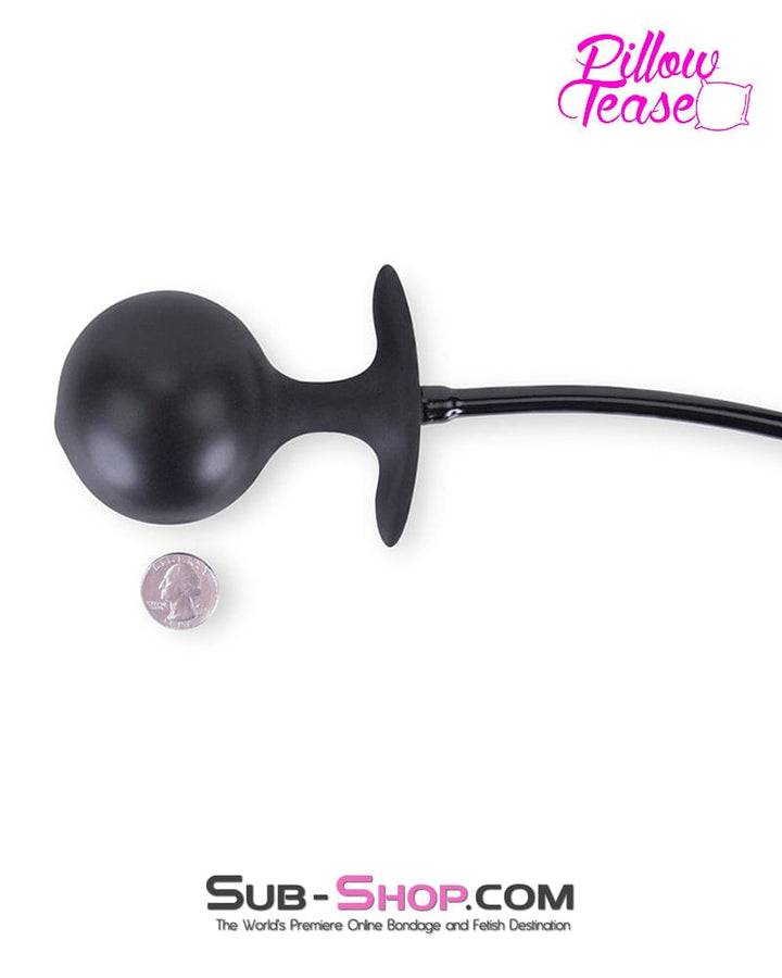 7188M      Inflatable Anal Plug with Metal Vibro Ball Inside Butt Plug   , Sub-Shop.com Bondage and Fetish Superstore