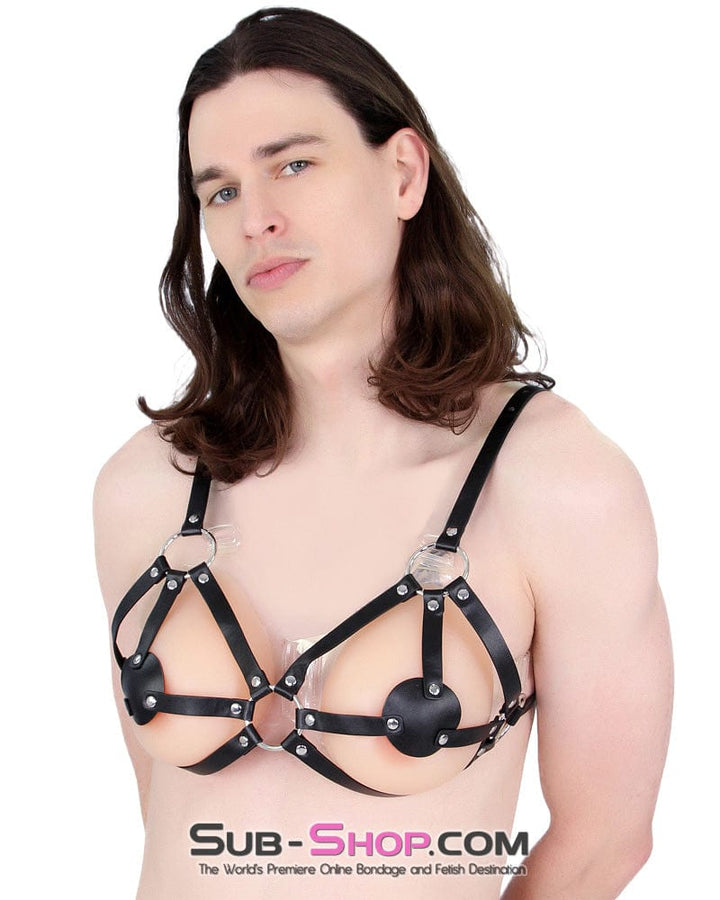 7232M-SIS      Sissy Slavegirl Breast Bondage Bra Chest Harness Sissy   , Sub-Shop.com Bondage and Fetish Superstore