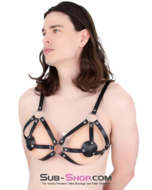 7232M-SIS      Sissy Slavegirl Breast Bondage Bra Chest Harness Sissy   , Sub-Shop.com Bondage and Fetish Superstore