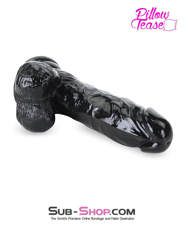 7246M      Super Man Realistic 5" Black Suction Cup Dildo with Balls Dildo   , Sub-Shop.com Bondage and Fetish Superstore