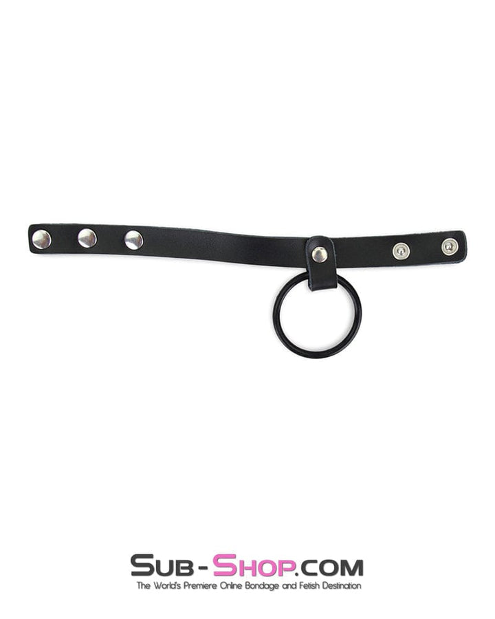 7273M      Leather Cock Strap with Rubber Ring Erection Enhancer - LAST CHANCE - Final Closeout! MEGA Deal   , Sub-Shop.com Bondage and Fetish Superstore