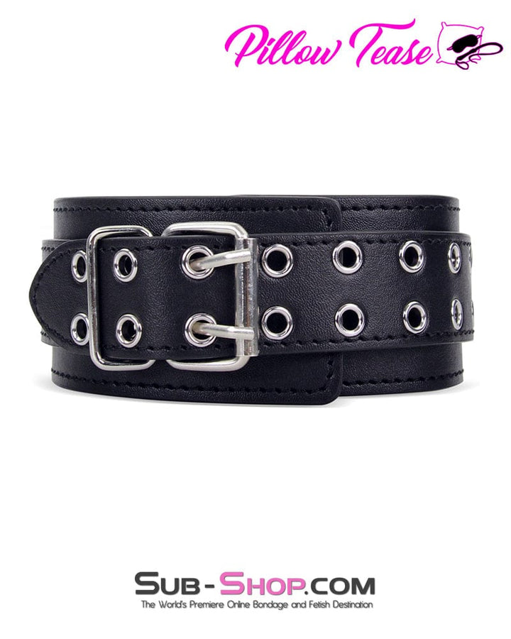 7291M      Training Day Vegan Leather Bondage Collar with D-Ring Collar   , Sub-Shop.com Bondage and Fetish Superstore