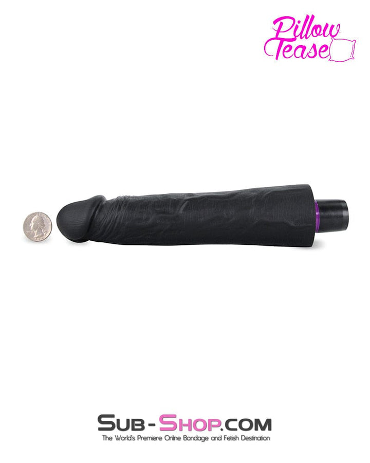 7324M-SIS      Sissy Boy Super-soft 9" Black Silicone Dildo Vibrator Sissy   , Sub-Shop.com Bondage and Fetish Superstore