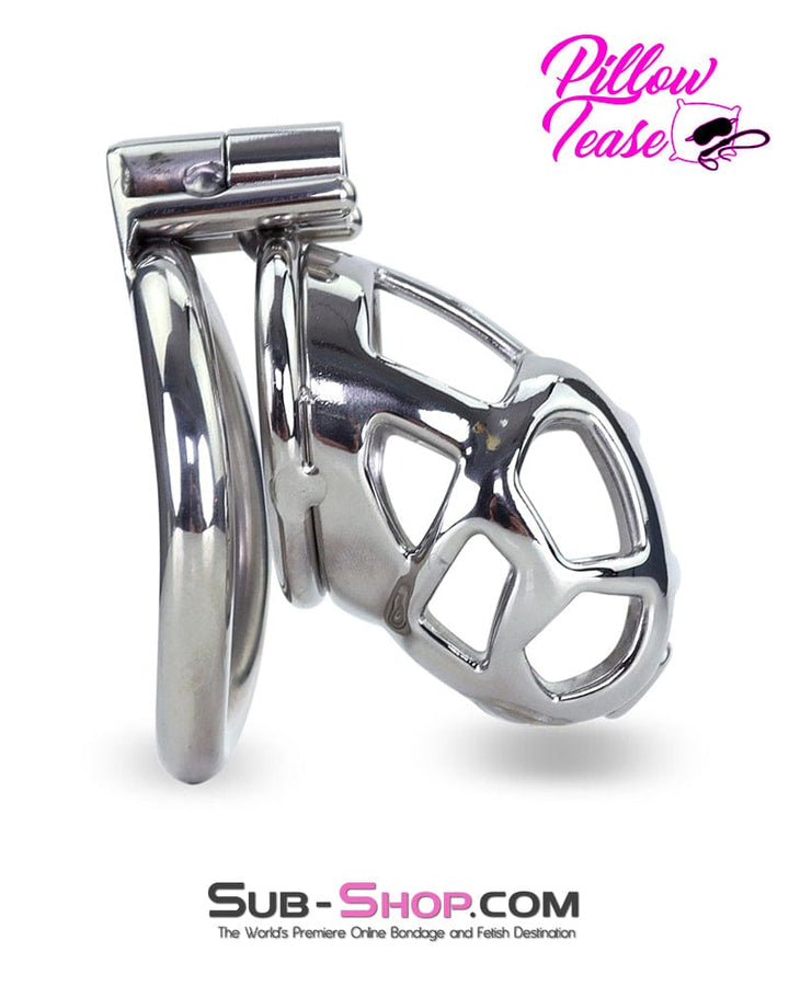 7338AR      Steel Teasing Cock Cage Chastity with Hex Screw Lock Chastity   , Sub-Shop.com Bondage and Fetish Superstore