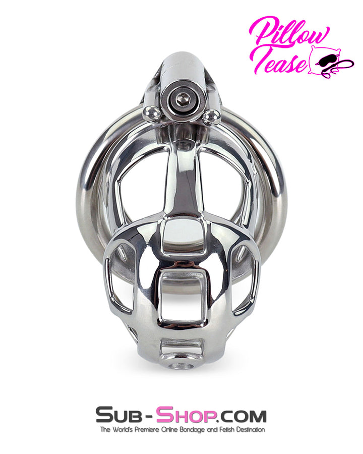 7338AR      Steel Teasing Cock Cage Chastity with Hex Screw Lock Chastity   , Sub-Shop.com Bondage and Fetish Superstore