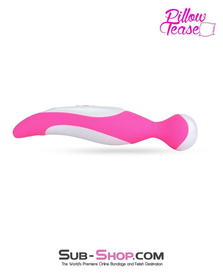 7351M      Rechargeable 7 Function Overdrive Pink Silicone Magic Wand Stimulator - LAST CHANCE - Final Closeout! MEGA Deal   , Sub-Shop.com Bondage and Fetish Superstore