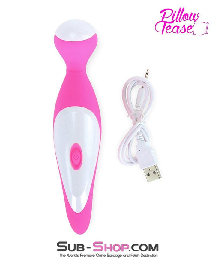 7351M      Rechargeable 7 Function Overdrive Pink Silicone Magic Wand Stimulator - LAST CHANCE - Final Closeout! MEGA Deal   , Sub-Shop.com Bondage and Fetish Superstore