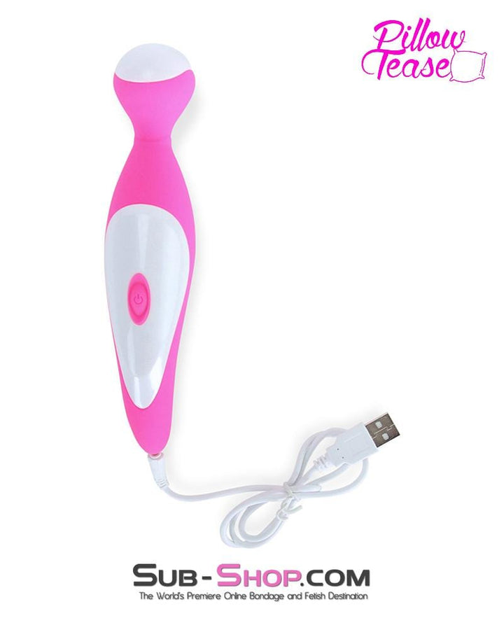 7351M      Rechargeable 7 Function Overdrive Pink Silicone Magic Wand Stimulator - LAST CHANCE - Final Closeout! MEGA Deal   , Sub-Shop.com Bondage and Fetish Superstore