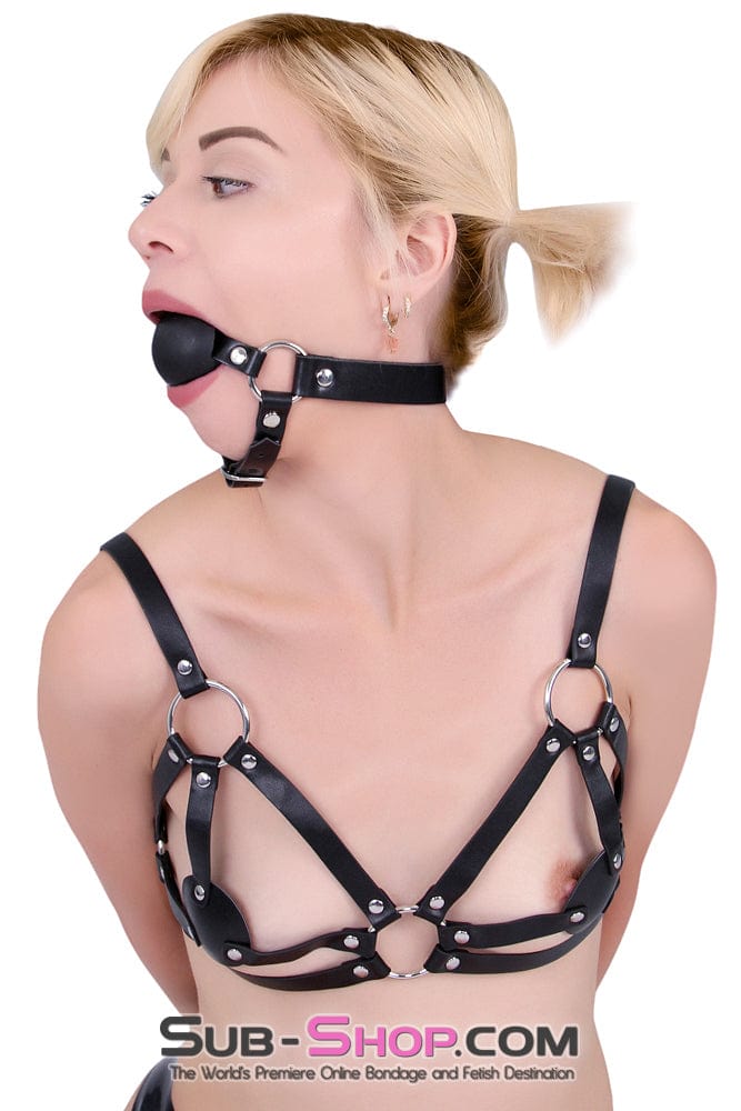 7232M      Slavegirl Breast Bondage Bra Chest Harness Breast Bondage   , Sub-Shop.com Bondage and Fetish Superstore