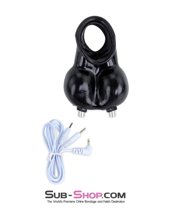 7846M      Sub-Shock Electro-Stim Ball Torture Cage with Cock Ring Cock Cage   , Sub-Shop.com Bondage and Fetish Superstore