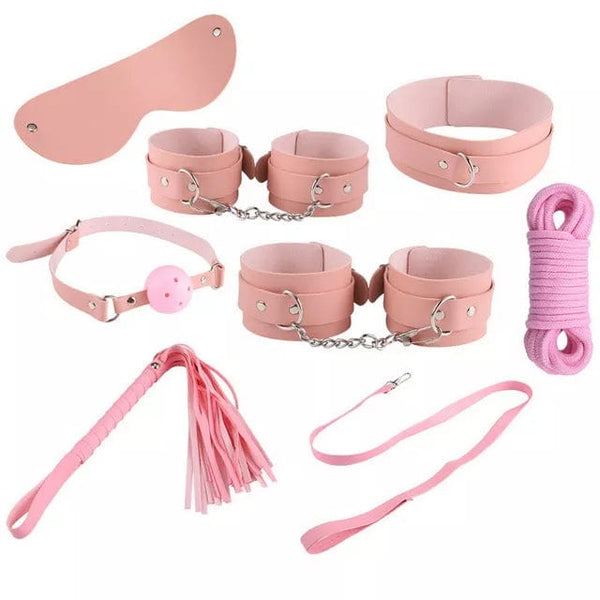 7945DL      Captured Damsel Pink 8 Pc Bondage Fantasy Kit Bondage Set   , Sub-Shop.com Bondage and Fetish Superstore