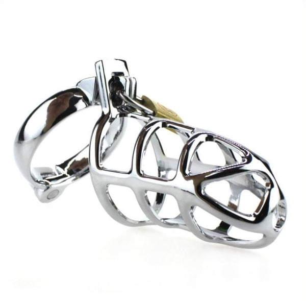 8707HS      Cock Tease Locking Steel Male Chastity Set - MEGA Deal MEGA Deal   , Sub-Shop.com Bondage and Fetish Superstore