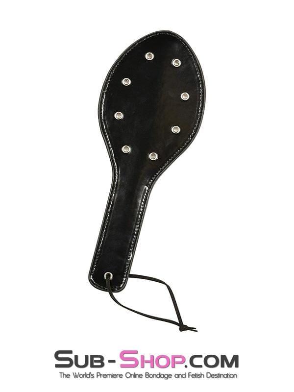 8805MQ      Black Patent Drilled Paddle Paddle   , Sub-Shop.com Bondage and Fetish Superstore