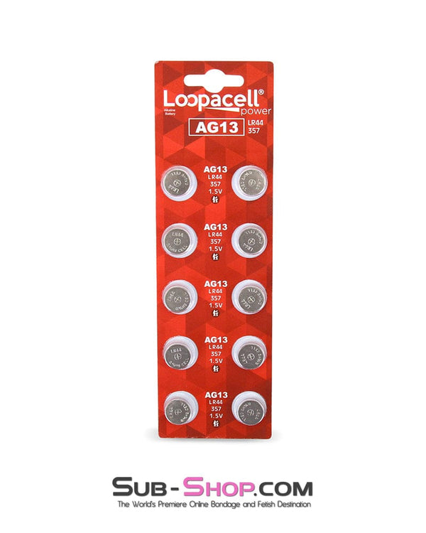 8888AE      LR44 AG13 357 Button-Cell Batteries – 10 Pack Batteries   , Sub-Shop.com Bondage and Fetish Superstore