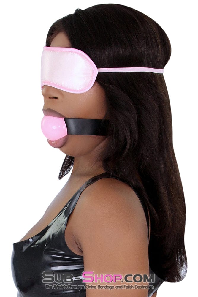 8923DL      Bondage Basics Pink Satin Blindfold - MEGA Deal Black Friday Blowout   , Sub-Shop.com Bondage and Fetish Superstore