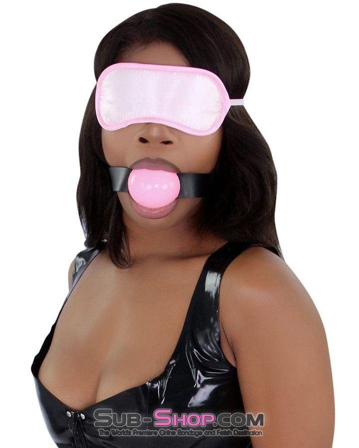 8923DL      Bondage Basics Pink Satin Blindfold Blindfold   , Sub-Shop.com Bondage and Fetish Superstore