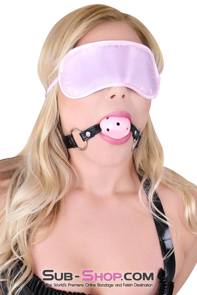 8923DL      Bondage Basics Pink Satin Blindfold Blindfold   , Sub-Shop.com Bondage and Fetish Superstore