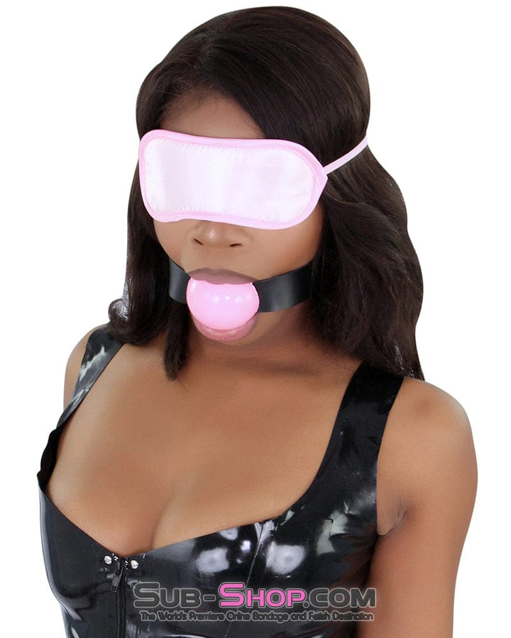 8923DL      Bondage Basics Pink Satin Blindfold Blindfold   , Sub-Shop.com Bondage and Fetish Superstore