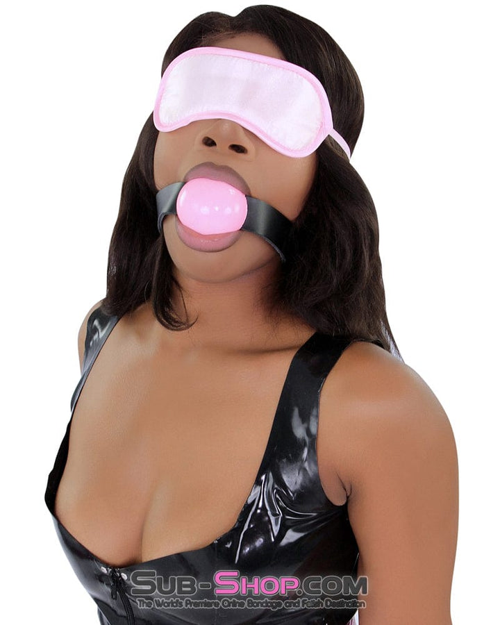 8923DL      Bondage Basics Pink Satin Blindfold Blindfold   , Sub-Shop.com Bondage and Fetish Superstore