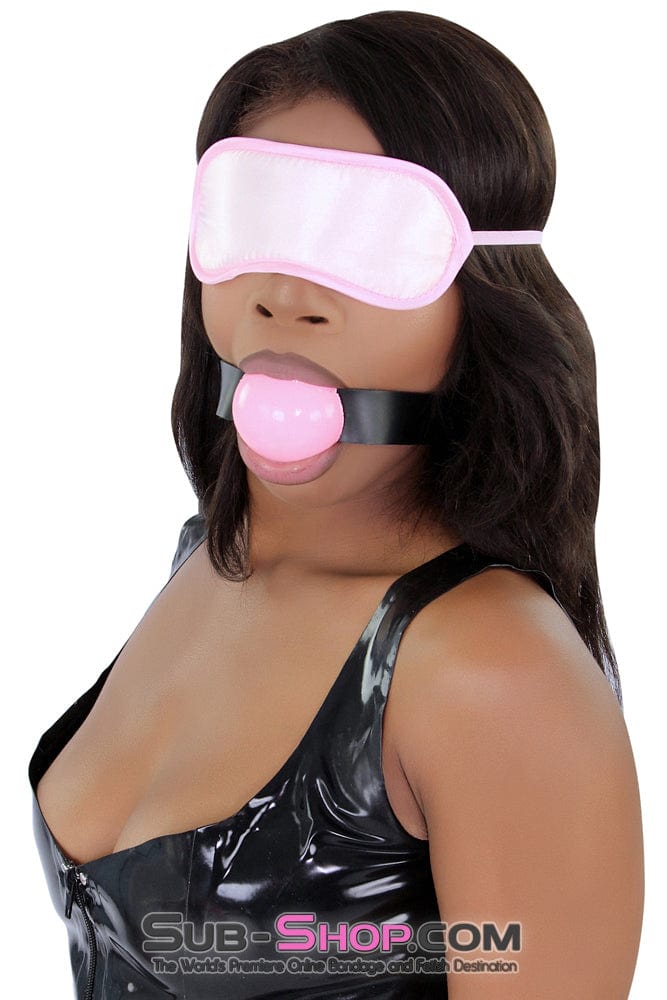 8923DL      Bondage Basics Pink Satin Blindfold Blindfold   , Sub-Shop.com Bondage and Fetish Superstore