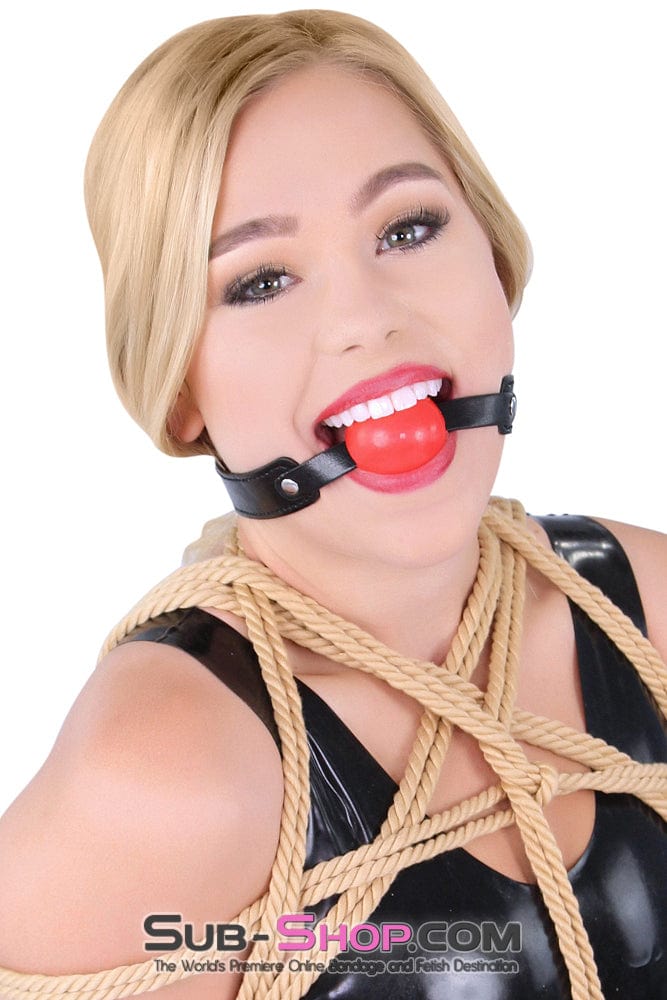 8947DL      Bondage Basics Beginner’s Red Rubber Ball Gag - MEGA Deal Black Friday Blowout   , Sub-Shop.com Bondage and Fetish Superstore