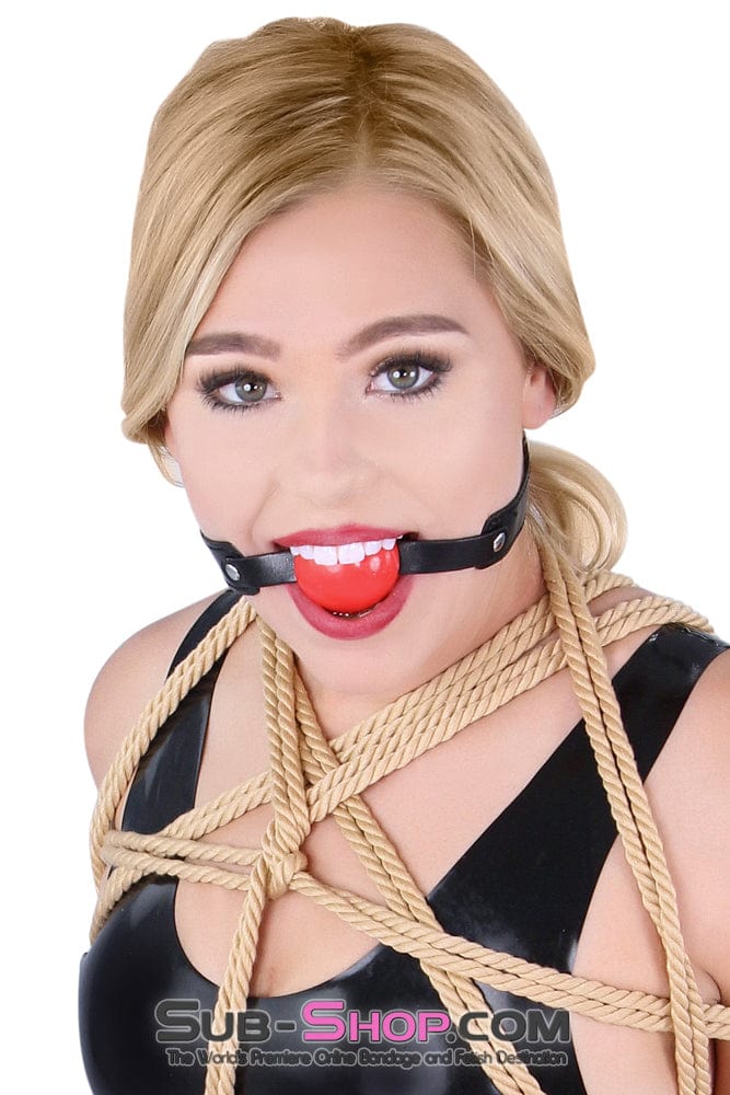 8947DL      Bondage Basics Beginner’s Red Rubber Ball Gag - MEGA Deal Black Friday Blowout   , Sub-Shop.com Bondage and Fetish Superstore